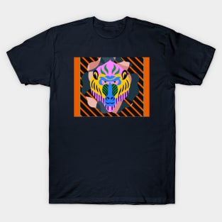 vibrant colorful lion illustration T-Shirt